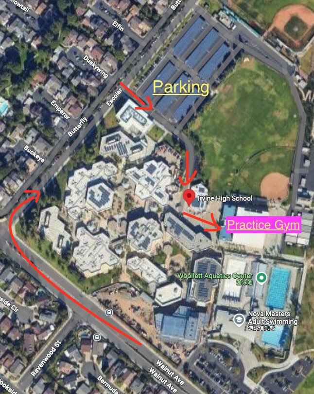 Irvine high school parking map
