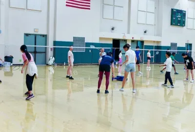 Irvine badminton Coach group