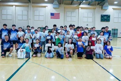 Irvine badminton training class3