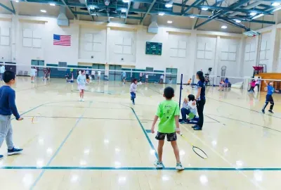 Irvine badminton training class7