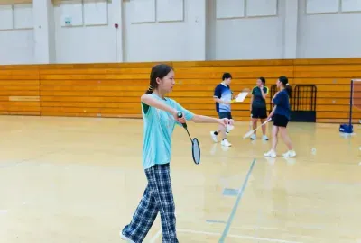 Irvine badminton training class6